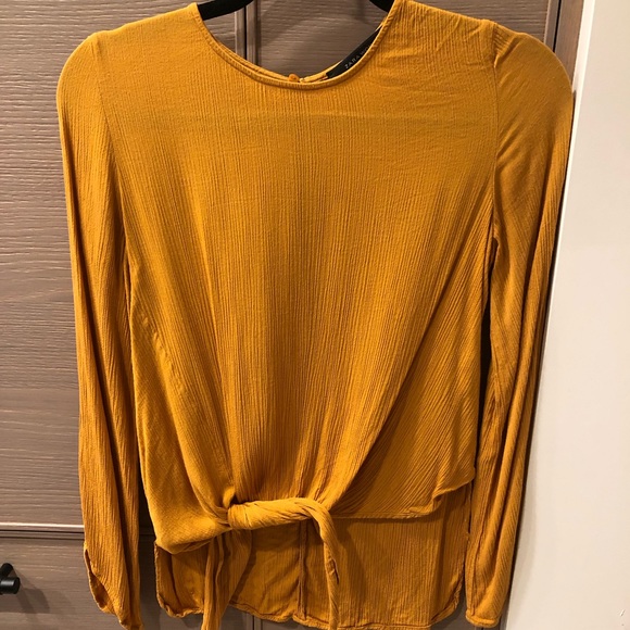 Zara Tops - Zara Mustard Blouse